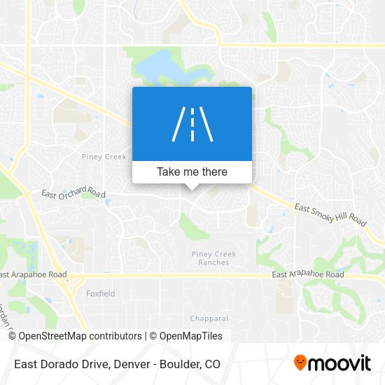 East Dorado Drive map