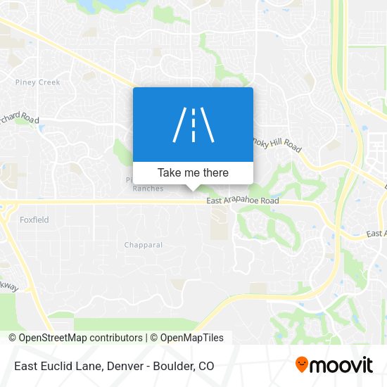 East Euclid Lane map