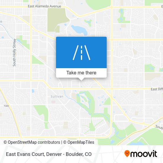 East Evans Court map