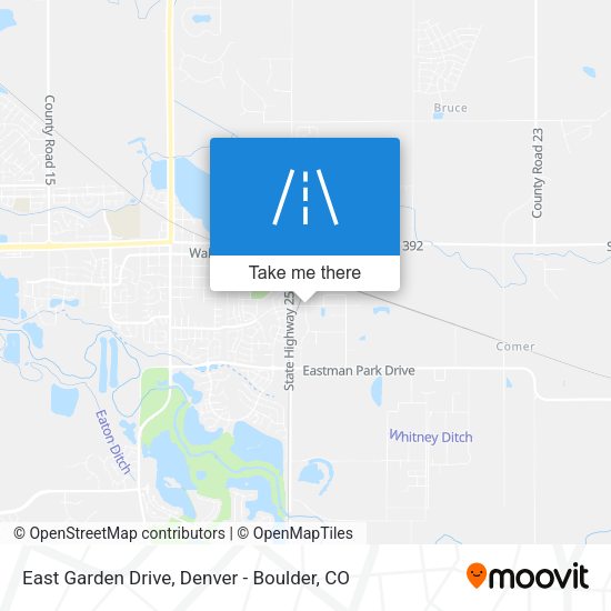 East Garden Drive map