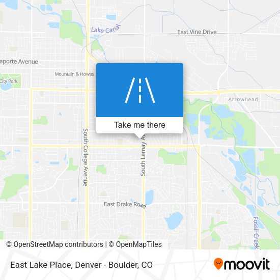 East Lake Place map