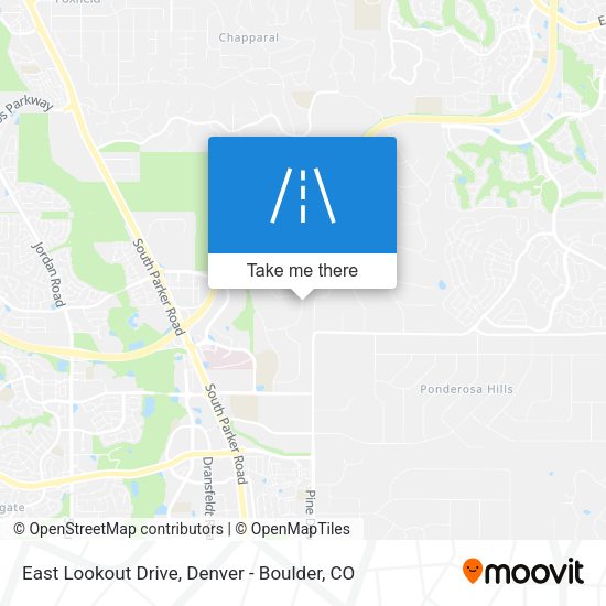 Mapa de East Lookout Drive