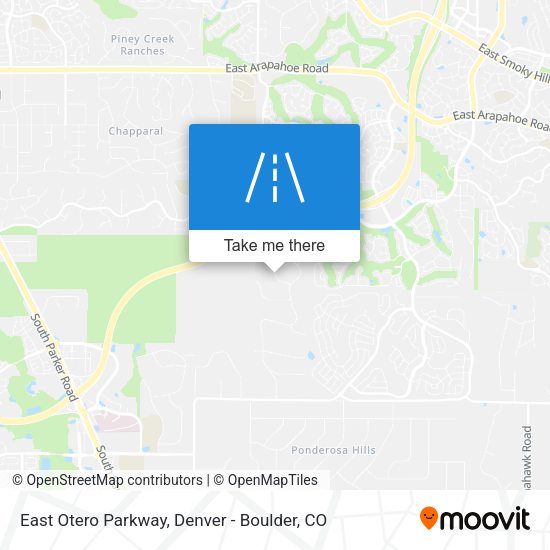 East Otero Parkway map
