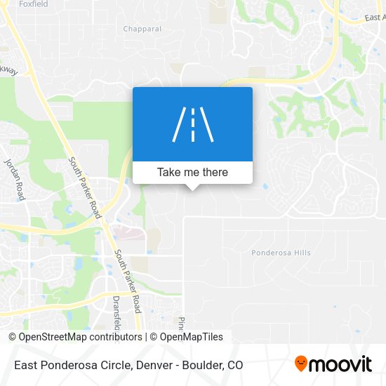 East Ponderosa Circle map