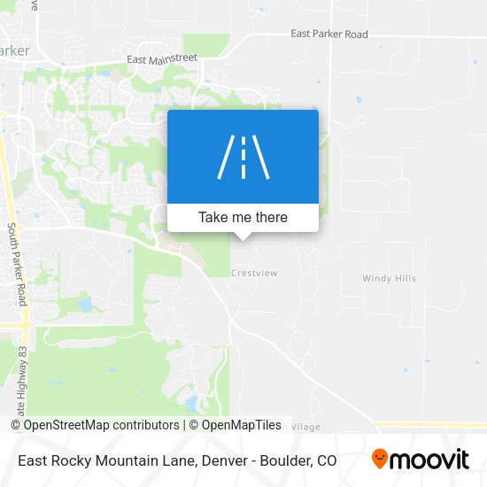East Rocky Mountain Lane map