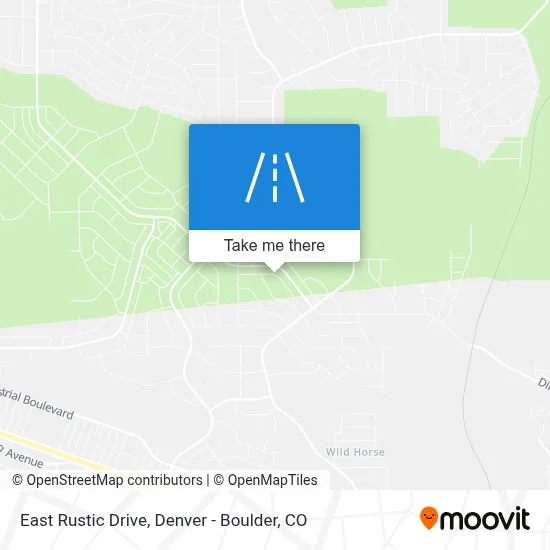 East Rustic Drive map