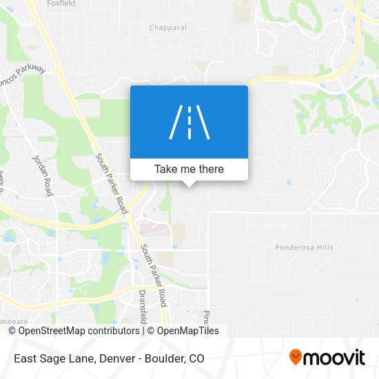 Mapa de East Sage Lane