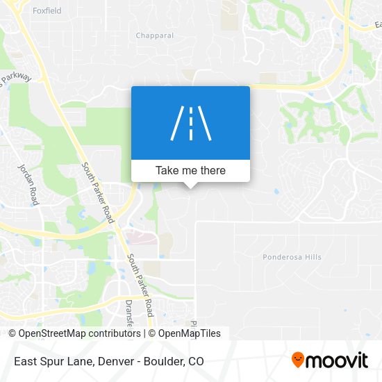 East Spur Lane map