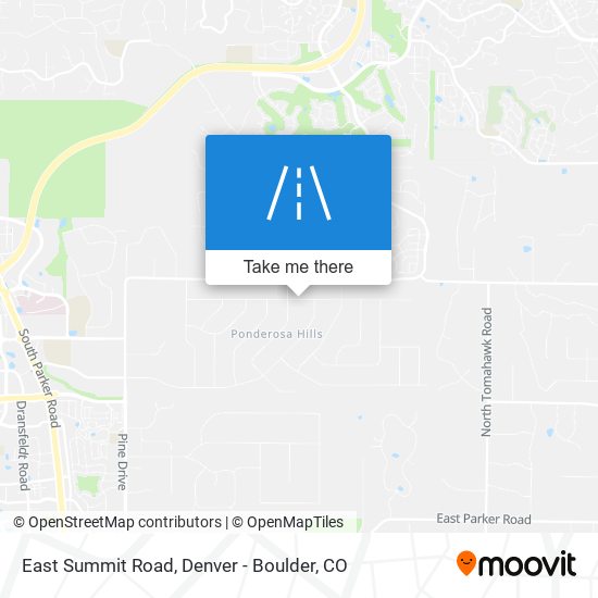 East Summit Road map