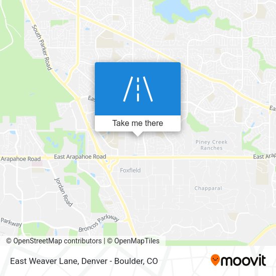 Mapa de East Weaver Lane