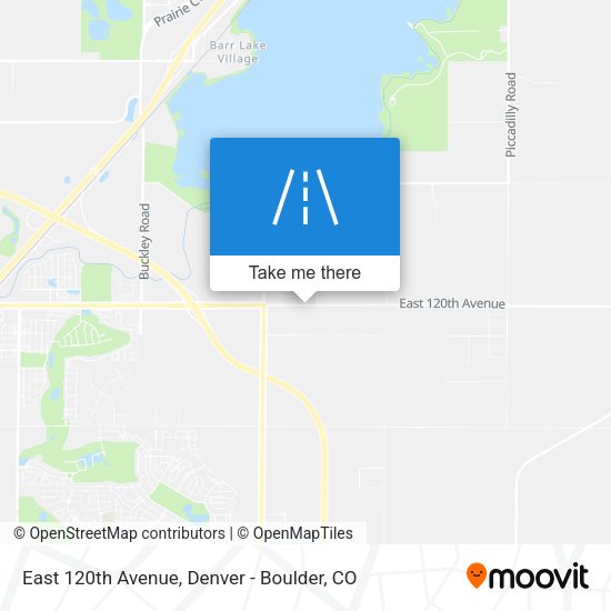 East 120th Avenue map