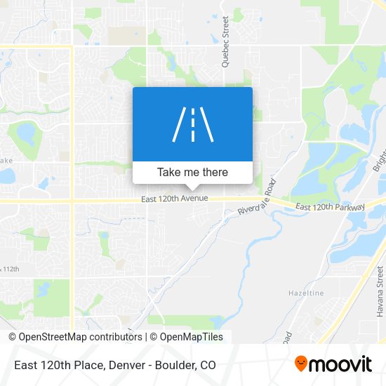 Mapa de East 120th Place