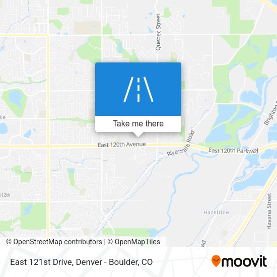 East 121st Drive map