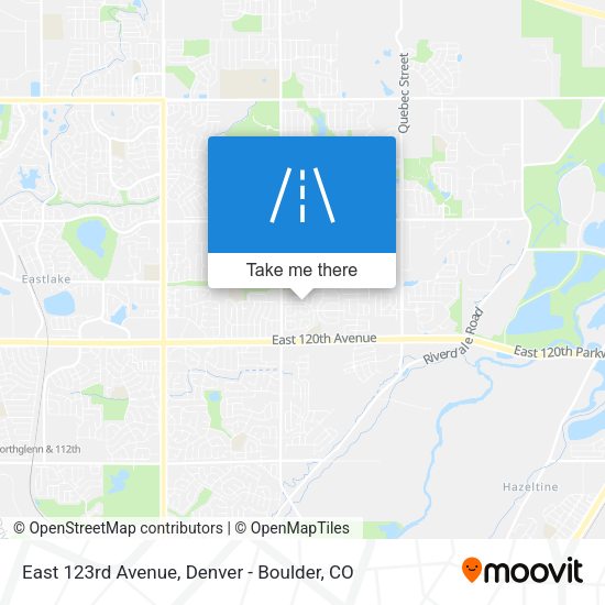 Mapa de East 123rd Avenue