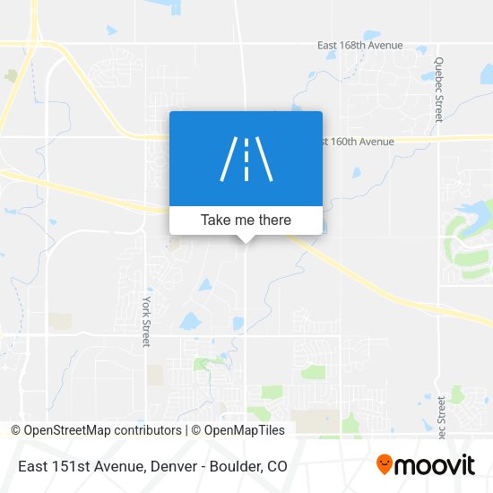 Mapa de East 151st Avenue