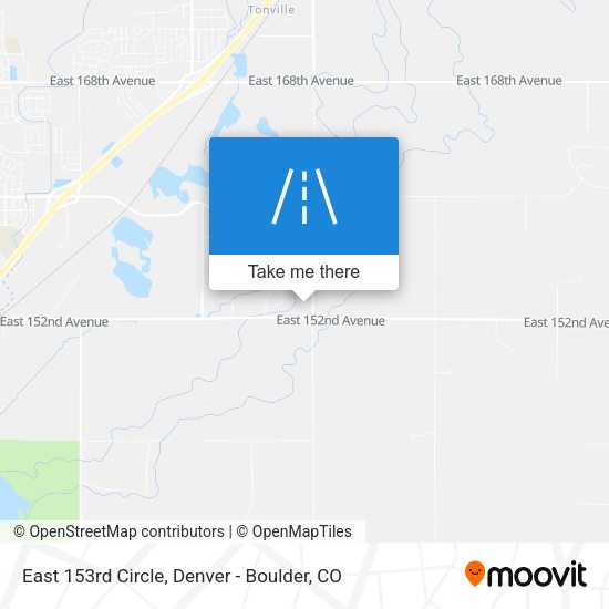 East 153rd Circle map