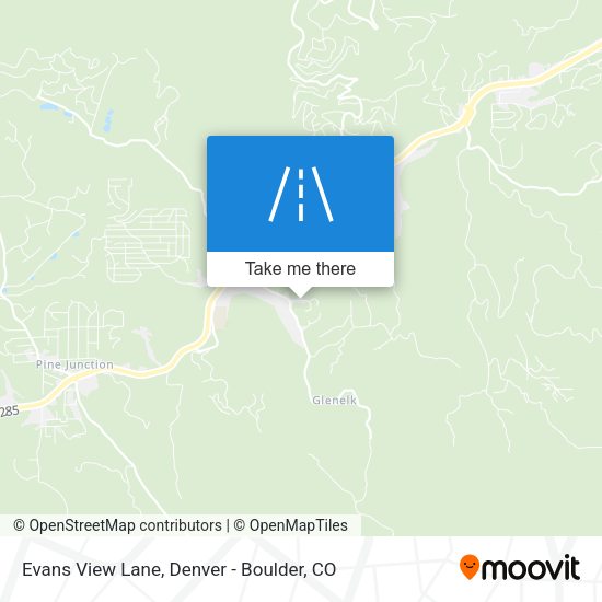Evans View Lane map