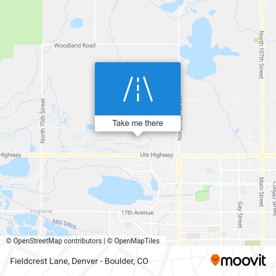 Mapa de Fieldcrest Lane