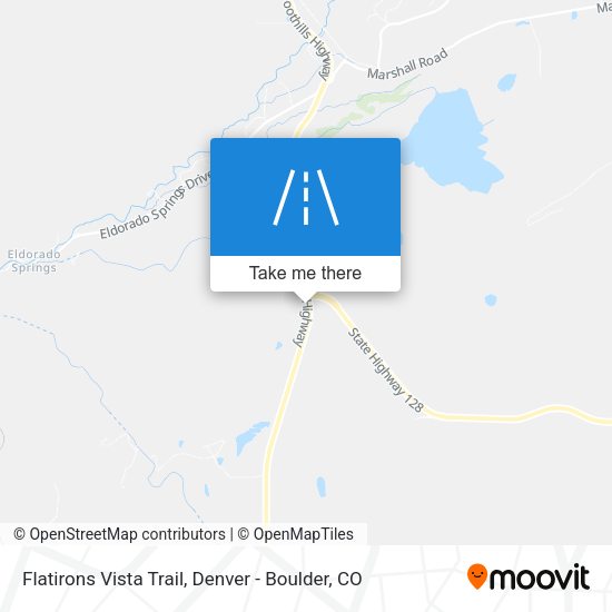 Mapa de Flatirons Vista Trail