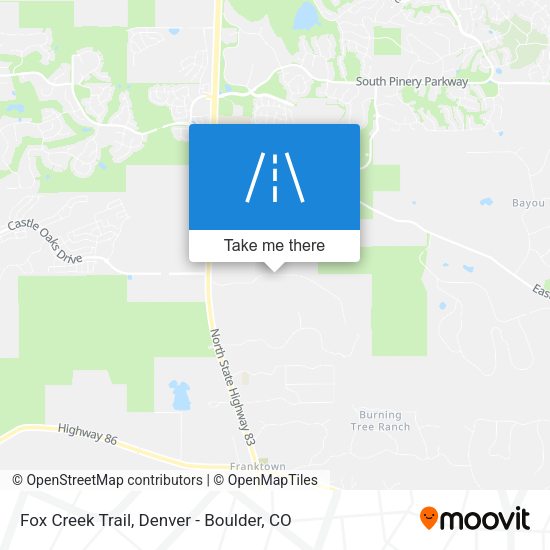 Mapa de Fox Creek Trail