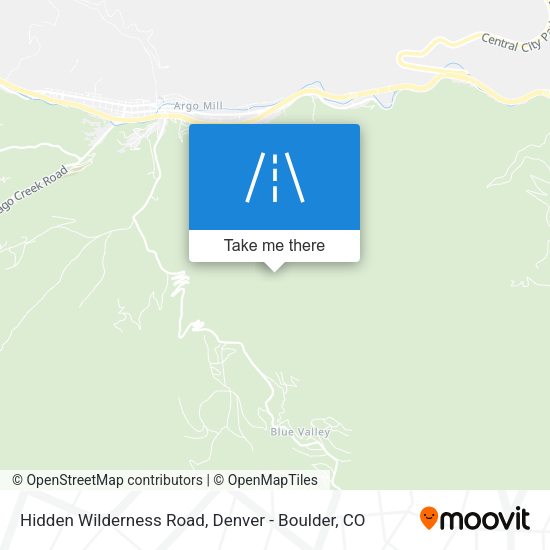 Mapa de Hidden Wilderness Road