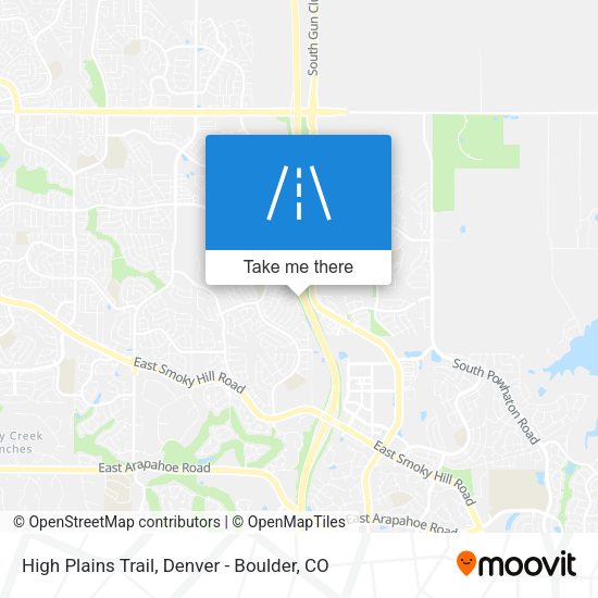 Mapa de High Plains Trail