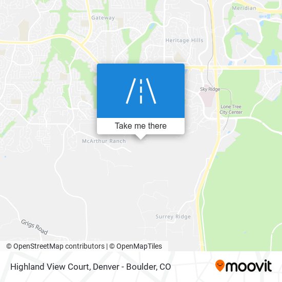 Mapa de Highland View Court