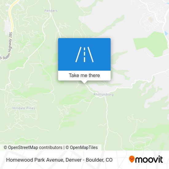 Homewood Park Avenue map
