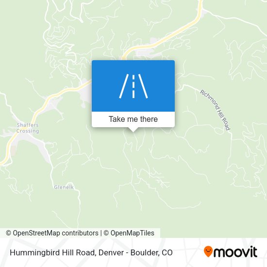 Mapa de Hummingbird Hill Road