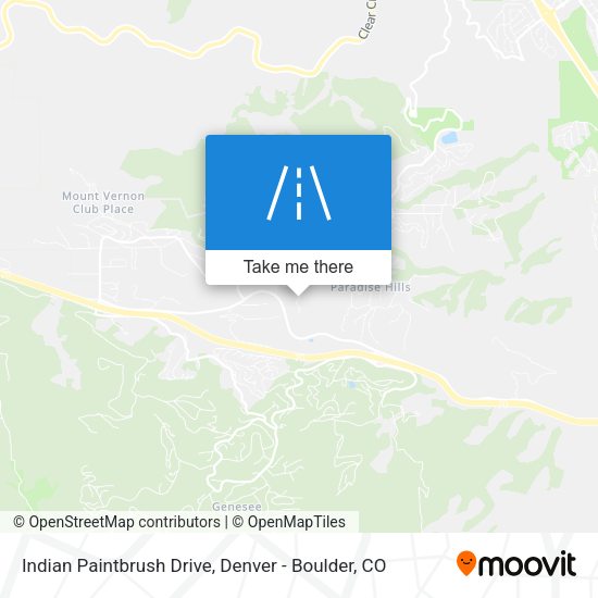 Indian Paintbrush Drive map