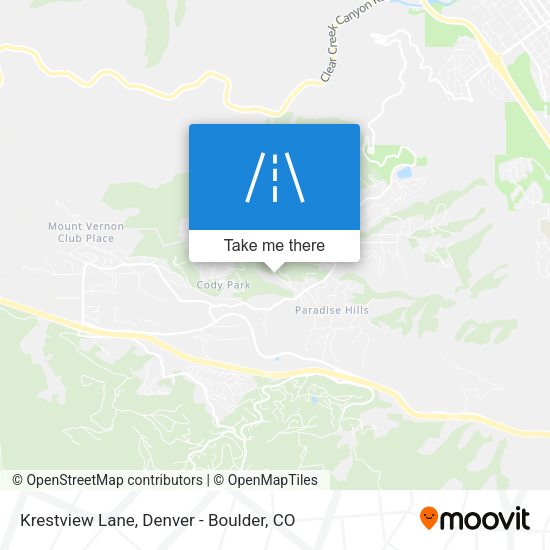Krestview Lane map