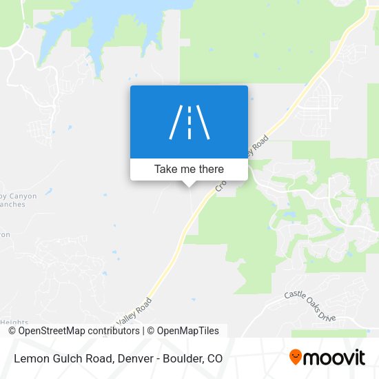 Lemon Gulch Road map