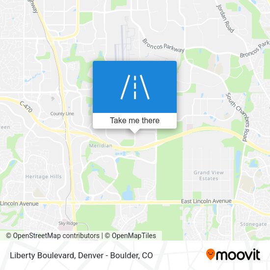 Liberty Boulevard map