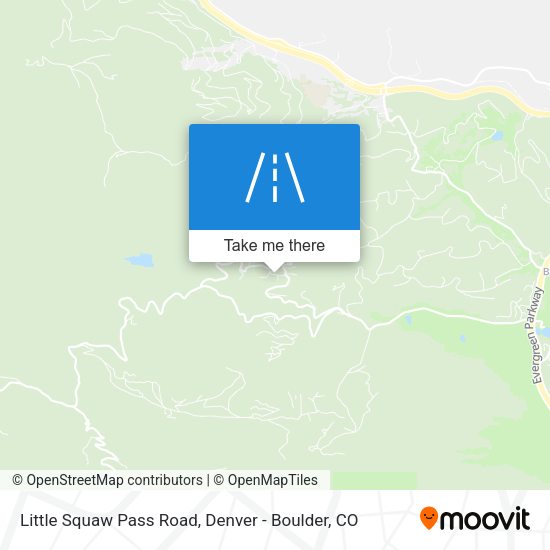 Little Squaw Pass Road map