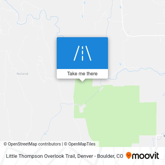 Mapa de Little Thompson Overlook Trail