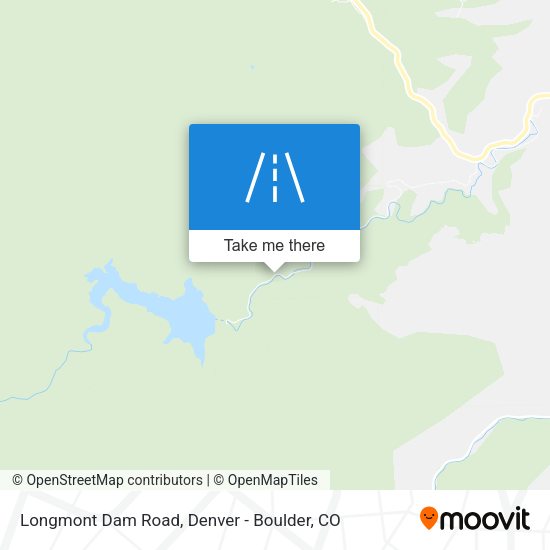Longmont Dam Road map