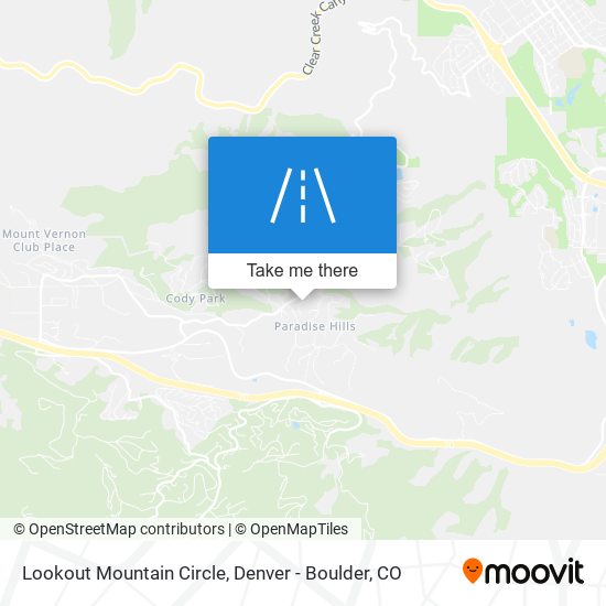 Mapa de Lookout Mountain Circle
