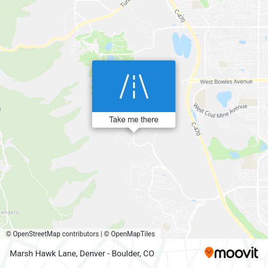 Marsh Hawk Lane map