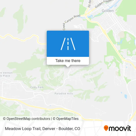 Meadow Loop Trail map