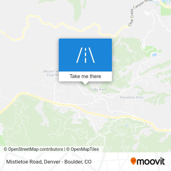 Mistletoe Road map