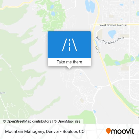 Mountain Mahogany map