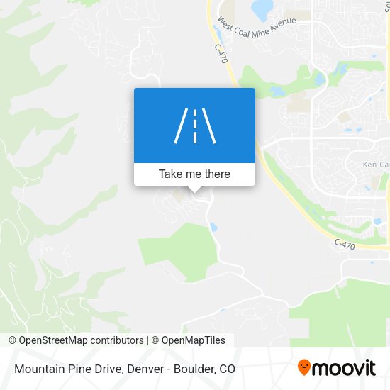 Mountain Pine Drive map
