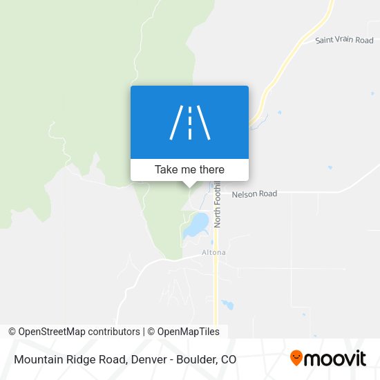 Mountain Ridge Road map