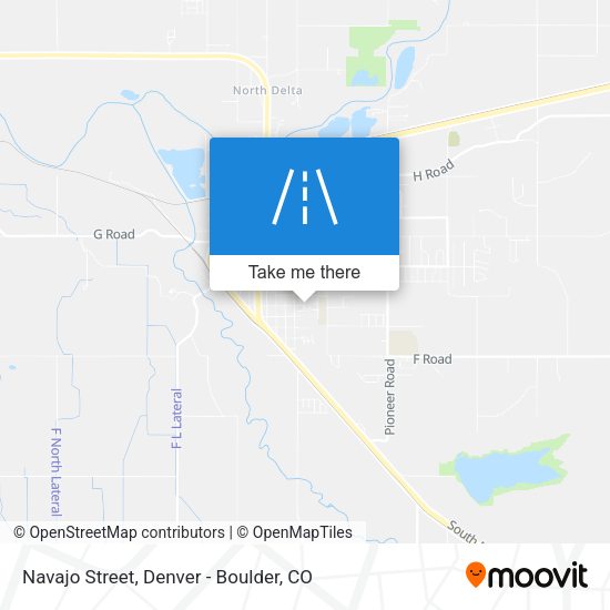 Navajo Street map