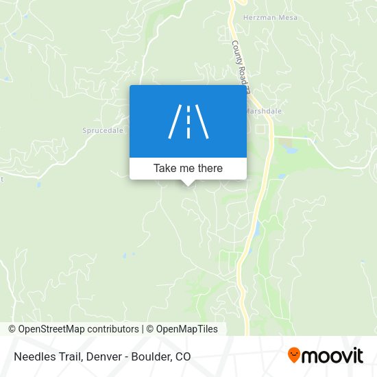 Needles Trail map