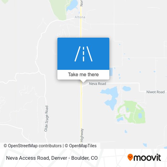 Neva Access Road map