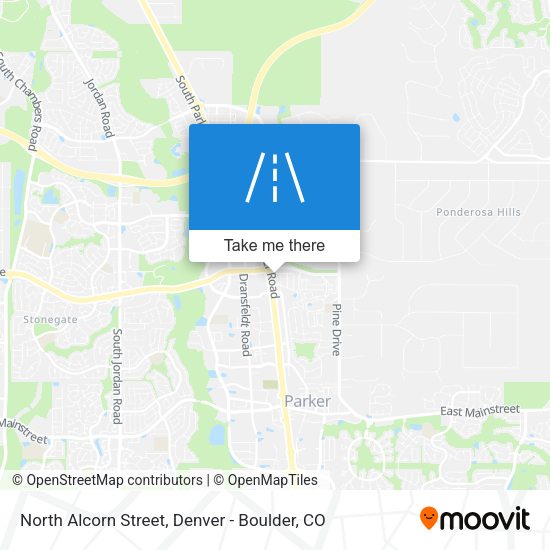 North Alcorn Street map