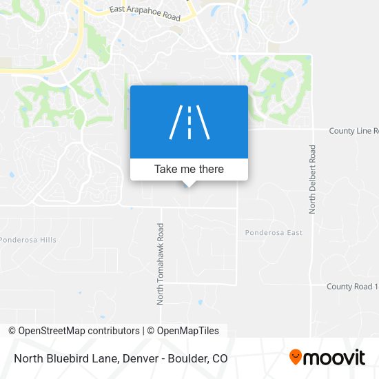 Mapa de North Bluebird Lane