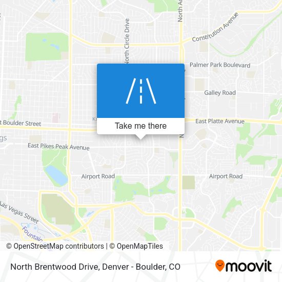 Mapa de North Brentwood Drive