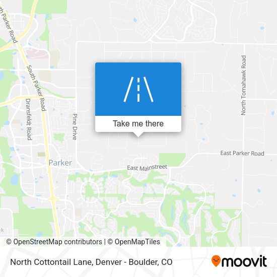 Mapa de North Cottontail Lane